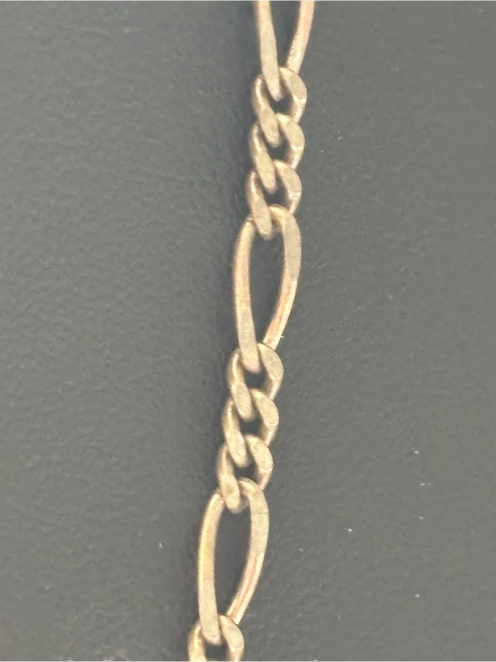 .925 sterling silver FIGARO CHAIN LINK NECKLACE thick lobster clasp UNISEX 19”
